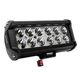 Barra con luz LED de Alta Intensidad de 36W con 12 led  estrobo, para Todo Terreno, 4x4, luz de Respaldo para Motos, Motocicletas, carros, Autos,...  