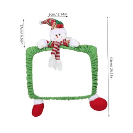 DOITOOL Christmas Computer Case Monitor Cover Computer Decorations Computer Monitor Decoration Computer Screen Decoration Monitor Decorating Cover Pulled Cloth