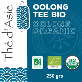 Khla - Oolong Tee Bio 250g - Blauer Tee - Natürliches Loser Tee - Biologischer Asiatischer Tee - Lose und Geschnitten - Kräutertee & Aufguss - Aus China