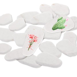 STARVAST 18PCS White Painting Rocks, 3-4 Inches River Rocks for Painting, DIY Flat Rocks Smooth Surface Rocks for Painting, Natural Painting Rocks for DIY Project, Arts Crafting