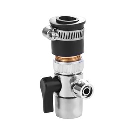 Leadigol 1Set Connector Valve,Tube Connector Faucet Adapter Diverter Valve Counter Top Water Filter Faucet Single-cut Valve for Kitchen