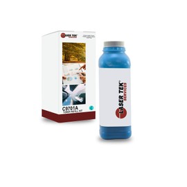 Laser Tek Services Compatible Toner Refill Kit Replacement for HP 121A C9701A Works with HP Color Laserjet 1500 2500 2500n Printers (Cyan, 1 Pack) - 4,000 Pages