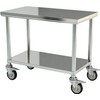 Stainless Steel Table Prep & Work with Wheels 20 x