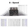 LANXUANR 8 Speed Mountain Bicycle Cassette Fit for MTB Bike,