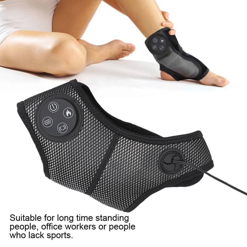 Electric Foot Ankle Massager Vibration Heating Foot Acupuncture Points Massage