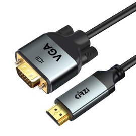 Kirzi HDMI to VGA Cable, Uni-Directional HDMI Computer to VGA Monitor Cable (5ft)