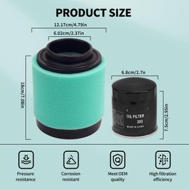 TIANYAN 1253372 Air Filter 2520799 Oil Filter kits for Polaris Trail Boss 325 330 2x4 4x4 Magnum 325 330 Trail Blazer 330 ATP 330 332 4x4