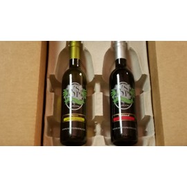 VSOP Chipotle Infused Extra Virgin Olive Oil & Traditional 18yr Aged Dark Balsamic Vinegar of Modena (2 Bottle) Combo Pack (375 ml / 12.68 oz)