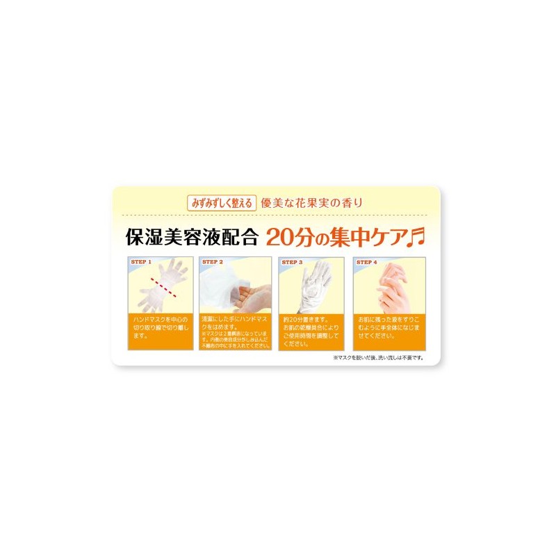 [5枚セット] 簡単20秒エステ ハンドケアマスク