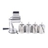 DOONARCES 5-in-1 Rotary Cheese Grater Hand Drum Slicer Manual Cheese