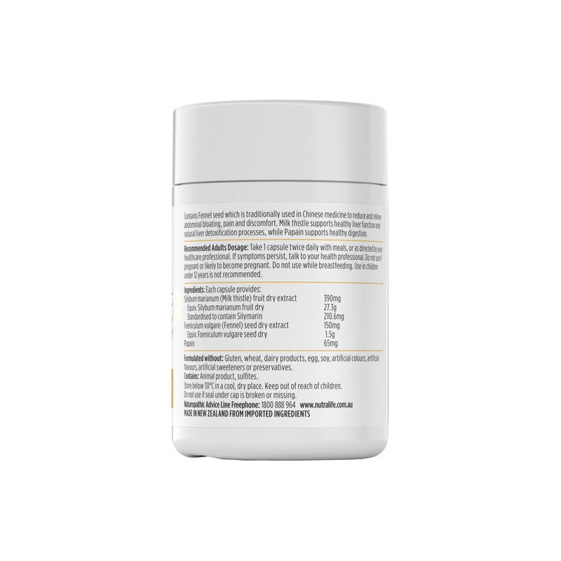 Nutra-Life Debloat & Detox 60 Capsules