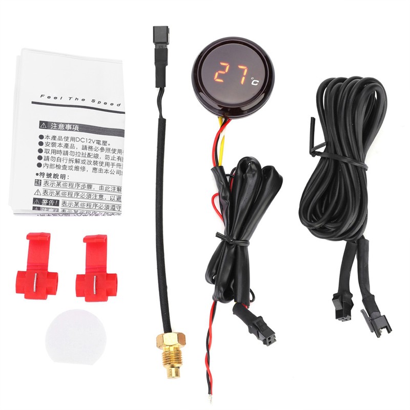 Digital Thermometer Water Temperature Meter Gauge for Honda / Kawasaki