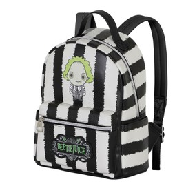 Beetlejuice Stripes-Heady Backpack, White, 24.5 x 29 cm, Capacity 8 L