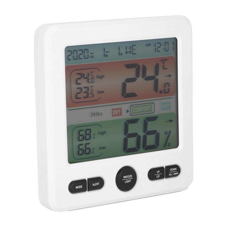 Digital Color Screen Temperature and Humidity Meter Indoor Thermometer Hygrometer