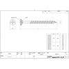 DAIDOHANT 10176974 SUS410 Stainless Steel Screws, Thin Shaft, Coarse Thread,