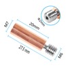 QCCAN 3PCS Upgrade All Metal Bimetal Heatbreak Copper Titanium TC4