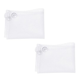2Pcs Mesh Basket Kids Baby Bath Toy Storage, Bath Toy Net Storage Bag, Fold-able Bath Toy Organiser for Toddler Bathtub Holder and Other More