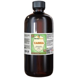 Cassia (Cinnamomum Cassia) Glycerite, Organic Dried Bark Alcohol-Free Liquid Extract (Brand Name: HerbalTerra, Proudly Made in USA) 32 fl.oz (0.95 l)