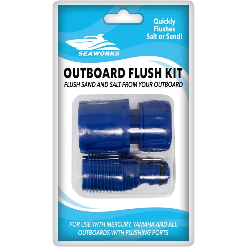 Seaworks Marine Outboard Engine Flush Connect Kit, for Outboard Engines