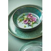 BITZ Stoneware Soup Bowl, 18 cm Diameter, Black/Dark Blue