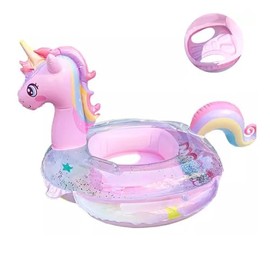 Baby Unicorn Float, Handle, Cute, Kids, Toddler, Boys, Girls, Pool, Strong Buoyancy, Lightweight, Water Play, Beach, Swimming, Summer Vacation, Pool, Outdoor, Leisure Equipment (Arm Ring Included +