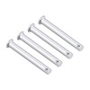 TA-VIGOR 4pcs 8 x 80mm Clevis Pins Single Hole, Zinc-Plated