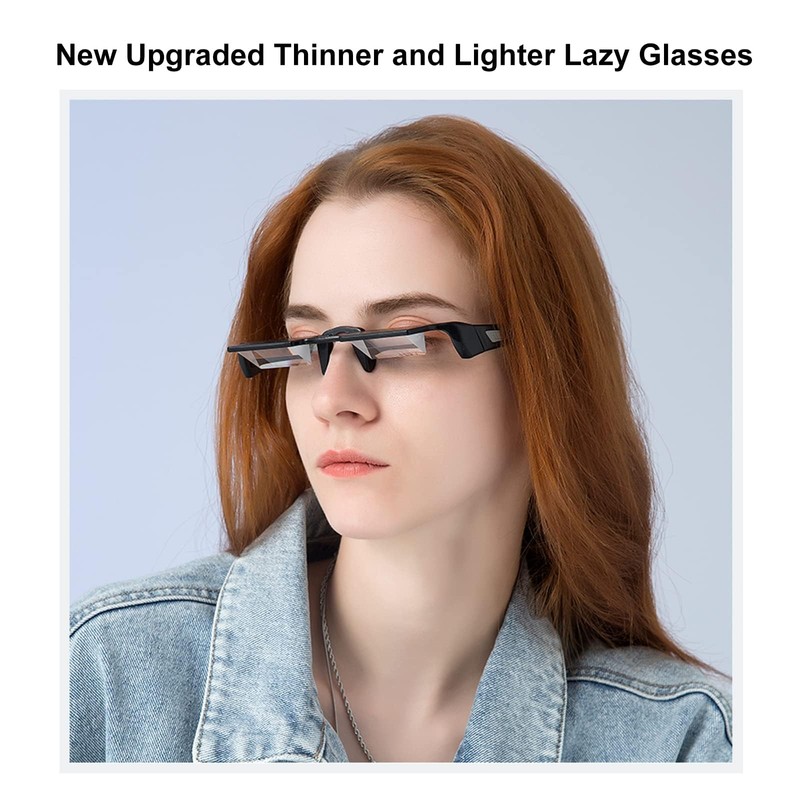 okcsc Lazy Reading Glasses Light Thinner Horizontal HD Glasses for