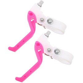 Garneck Kids Bike Brake Kit Brake Handle 1 Pair Kids Bike Brake levers Plastic Bike Brake Handles Children Cycle Brake Handles Replacement Cycling Accessories (Rosy) Bike Breaks Bike Brake Lever