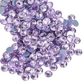 Beadsland Hotfix Rhinestones, 1440pcs Flatback Crystal Rhinestones for Crafts Clothes DIY Decorations,Violet, SS20, 4.6-4.8mm