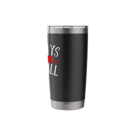 Football Player Sports Fan Stainless Steel Insulated Tumbler