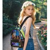 TINYAT Holographic Clear Backpack Mini Colorful Laser Transparent Backpack Heavy