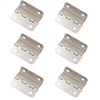 6 Pieces Tri-Fold Hinges Flexible Metal Hinges Decorative Box Hinges