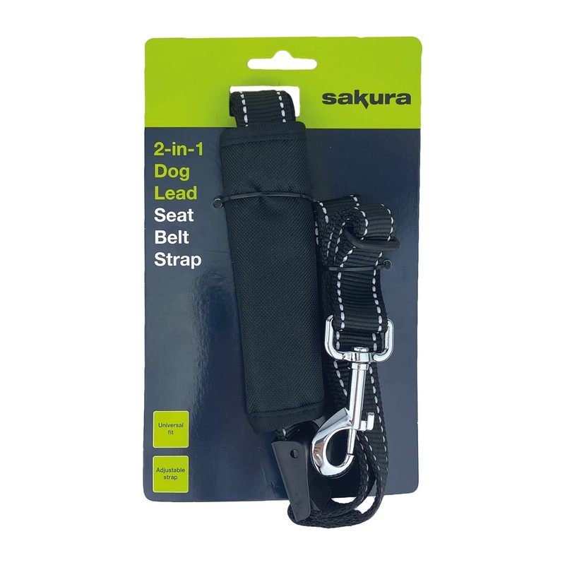 Sakura 2 in 1 Dog Lead Seat Belt Strap