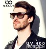 QALLY Carbon Fiber Polarized Sunglasses for Men Trendy Driving Sunglasses