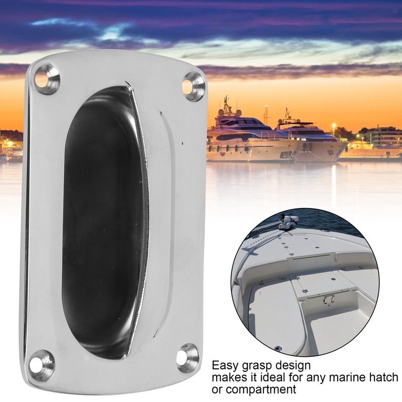 Flush Pull Handle 304 Stainless Steel Door Hardwares for Yacht