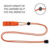 LuxoGear Emergency Whistles with Lanyard Safety Whistle Survival Shrill Loud
