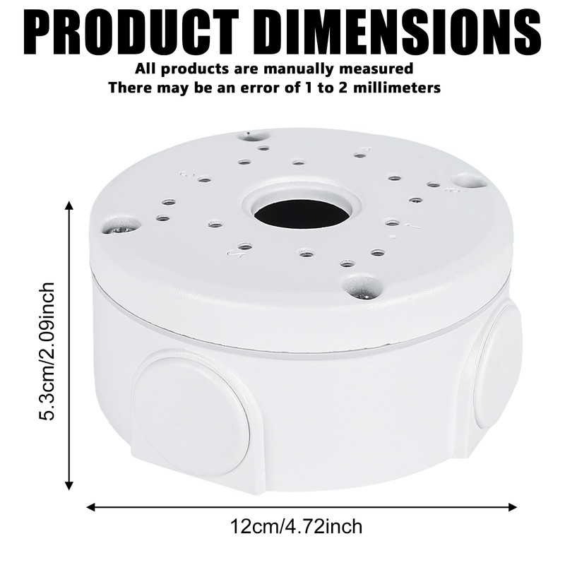 Pack of 4 Camera Junction Box, Waterproof Junction Box for