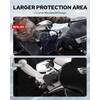 Benlari Stainless Steel Handguards, Larger Hand Guards Fit for Harley