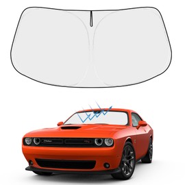 Proadsy - Parasol plegable para parabrisas delantero 2024, ajuste personalizado Dodge Challenger Coupe, SRT Hellcat, Redeye, Widebody SXT, RT Scat Pack, GT, RT, TA Coupe Accessories