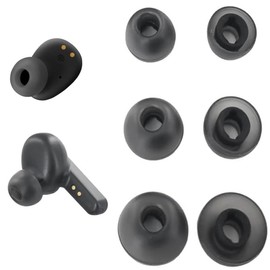 Replacement Earbuds Tips Silicone Ear Tips for J-BL Vibe Buds/Live Pro TWS 2 / Live Free 2 /Tour Pro 2, Fit in Case, Buds Tips, 3 Pairs S/M/L 3 Size,Black
