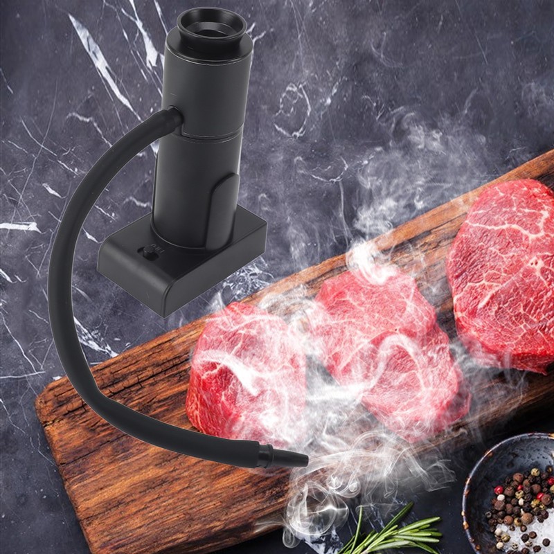 Food Smoker Handheld Portable Wood Cocktail Steak Salmon Smoke Infuser