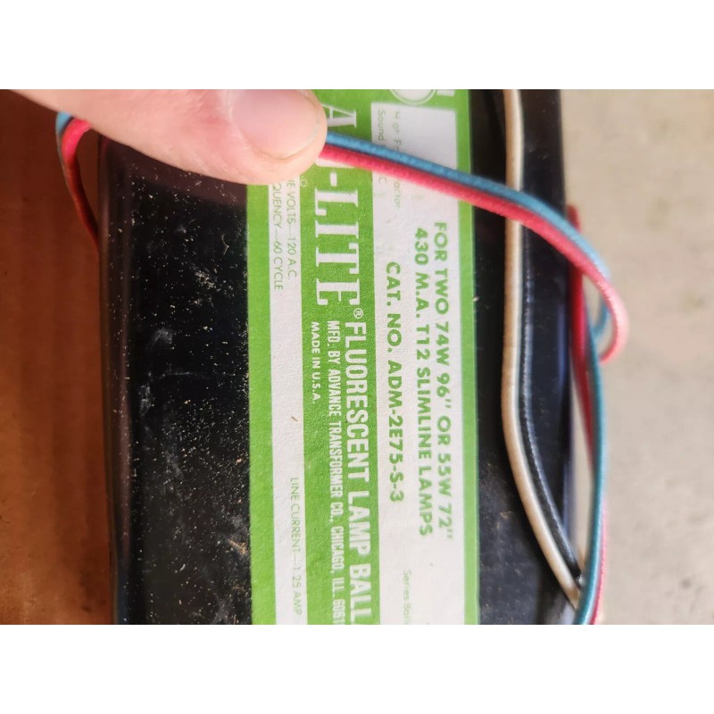 Advance New Advance ADM-2E75-S-3 Slimline Ballast 120V 60Hz 2E75S