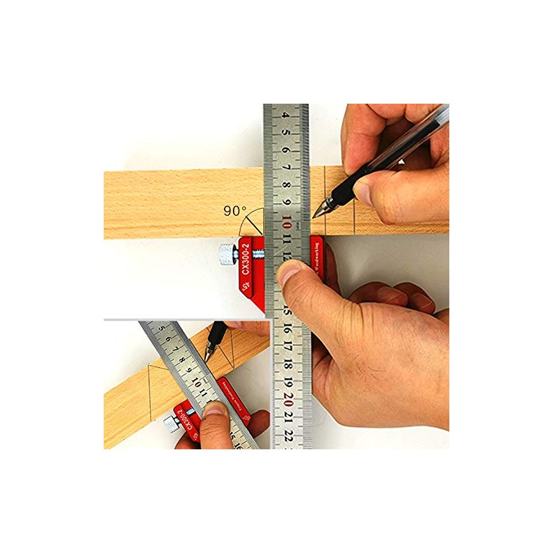 CarAngels Wood Injury Tool Set with Magnet, Ruler Stop &