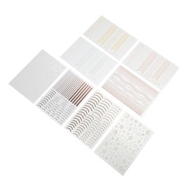 Healvian 32sheets Unique Nail Decals Chic Nail Art Stickers Quick DIY Manicure Decorations