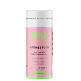 WU Nutrition® ANDRÉS PLUS | Myo Inositol + D-Chiro Inositol 40:1 | Balance Femenino Premium | 120 Cápsulas | 2 meses de consumo