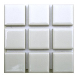 Mosaic Tile 0.9 inch (22 mm) Square, White