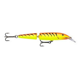 Rapala Jointed Lure with Two No. 2 Hooks, 1.2-4.2 m Swimming Depth, 13 cm Size, Hot Tiger
