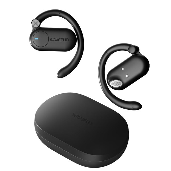 WAVEFUN Open Ear Headphones, Sense Wireless Earbuds with Adjustable Ear