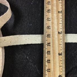 eJoyce Natural Herringbone Cotton Twill Tape Trim by 10-Yards, SP-2787 - 3/8" (10mm)