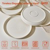 Sweese Porcelain Dinner Plates Set of 6, 10.5 Inch Dish